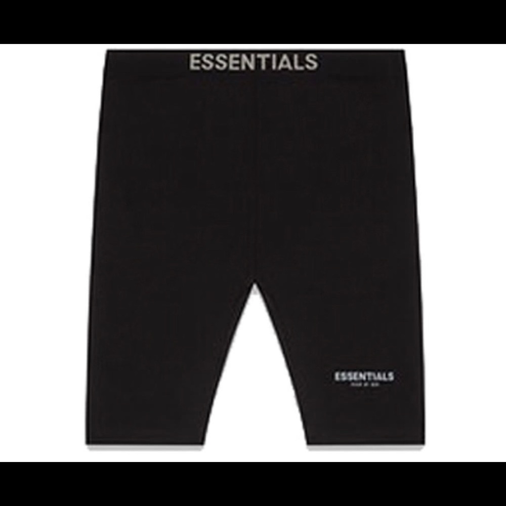 FOG - Fear Of God 
Essentials Black Biker Shorts
